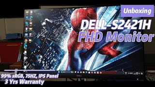 UNBOXING Dell 24 inch FHD monitor [upl. by Ahsekram]