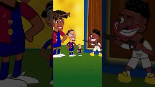 FCBarcelona amp Real Madrid Cartoon Animation B2YT888 [upl. by Egag]