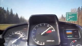 Honda VFR 750F RC24 acceleration and Max speed [upl. by Enylorac]