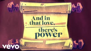 Idina Menzel  Love Power End Credit Version From quotDisenchantedquotLyric Video [upl. by Sharona29]