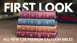 AllNew CSB Premium Bibles in Marbled Calfskin [upl. by Norrek]