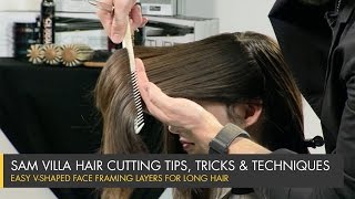 The Secret to Long Hair Transformation Perfect Face Framing Layers [upl. by Lepper257]