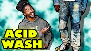 How to DIY ACID WASH JEANS TUTORIAL [upl. by Sahpec]