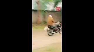 Watch Man performs bike stunt on GwaliorJhansi Highway [upl. by Kiah]