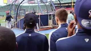 UConn Basketball Visits Fenway to Throw 1st Pitch [upl. by Haase]