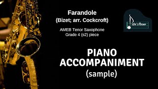 Farandole Bizet arr Cockcroft  Piano Accompaniment sample [upl. by Gladdy]