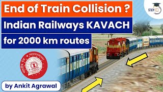 What is Kavach the system designed to prevent train accidents in India and how it works UPSC GS3 [upl. by Omsoc]