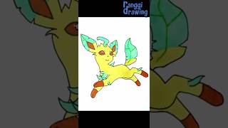 Drawing Pokemon Leafeon [upl. by Bennie]