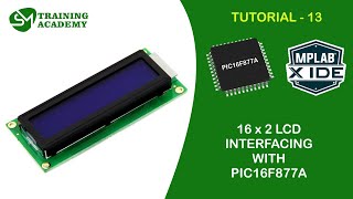 Interfacing 16x2 LCD with PIC16F877A microcontroller [upl. by Lindly]