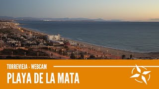 Playa de La Mata  Webcam de Torrevieja [upl. by Assinna]