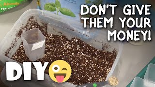 Best Homemade Seed Starting Potting Mix Test  Review Miracle Gro Espoma Simple Organic DIY [upl. by Guibert]