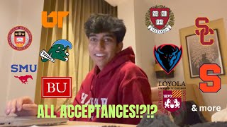 College Decision Reaction 2023 20 colleges ivies northwestern and more [upl. by Efinnej]