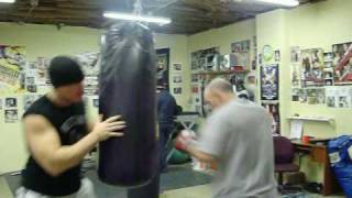 MMA Heavy Bag Boxing Striking Workout [upl. by Leak]