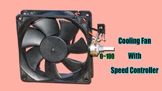 DIY Cooling Fan With Speed Control  School Project [upl. by Gnet]