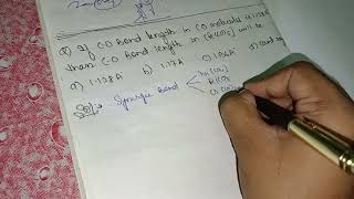 if co bond length in co molecule isthan synergic bondingCompe [upl. by Nongim634]