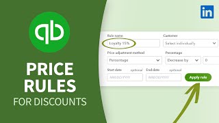 QuickBooks Tutorial  Price rules for discounts with rounding [upl. by Pederson]