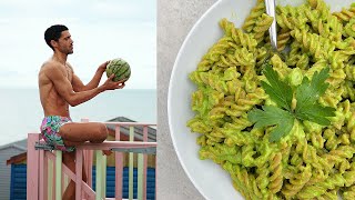 Full Day Of Eating  Grocery Shopping amp Chill  Creamy Coconut Pasta Recipe [upl. by Ashok]