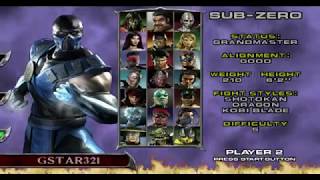 Mortal Kombat Deadly Alliance PS2 Sub Zero Gameplay By MrGSTAR321 [upl. by Eihs]