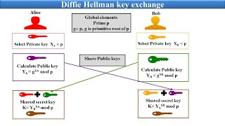 Diffie Hellman key exchange algorithm with example [upl. by Araet258]