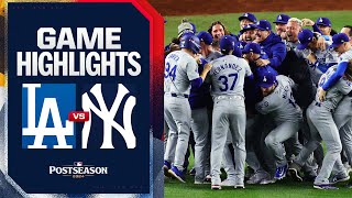 Dodgers vs Yankees World Series Game 5 Highlights 103024  MLB Highlights [upl. by Nairdad]