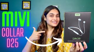 MIvi Collar D25 Review after Use  Bluetooth Earphones under 1000 MiviColar bluetoothearphones [upl. by Gass]