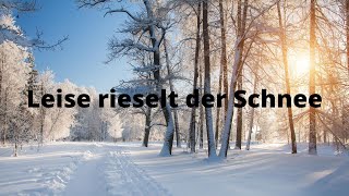 Leise rieselt der Schnee  Weihnachtslied mit Text [upl. by Lutero]