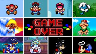 Super Nintendo games GAME OVER Screens Vol2 [upl. by Aicirtap106]