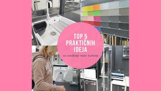 Top 5 prakticnih ideja za uredjenje male kuhinje [upl. by Alleb]