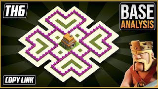 New BASE TH6 HYBRIDTROPHY Base 2020 COC Town Hall 6 TH6 Hybrid Base Design  Clash of Clans [upl. by Deering]