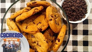 Receta Galletas con chispas de chocolate  Cocineros Mexicanos [upl. by Peta696]