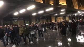 Charlton fans at Kings Cross [upl. by Aztirak]