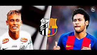 Neymar in Santos FC vs Neymar in FC Barcelona  HD [upl. by Beaumont567]