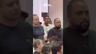 PAULINHO ACOMPANHA COLETIVA DE DESPEDIDA DO CÁSSIO [upl. by Ahsemrac]