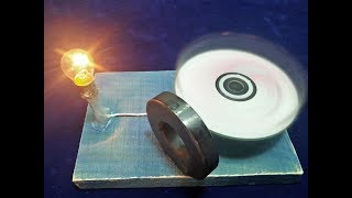 Make Free Energy Generator with Magnet Output 12 Volts Light Bulb New Idea [upl. by Zorana]