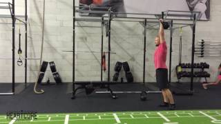 Kettlebell Waiters Walk Single Arm Overhead Carry  HEARTCORE Athletics [upl. by Mastrianni801]