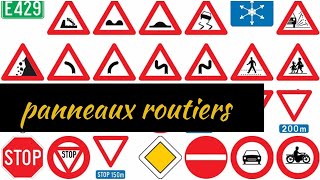 les panneaux du code de la routeQuestions examen théorique B en Belgique [upl. by Joana]