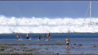 5 Tsunami Caught On Camera Biggest  REAL FOOTAGE 2021 [upl. by Zebedee]