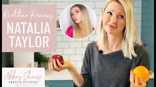 Dietitian Reviews MODEL Natalia Taylor What I Eat in a Day [upl. by Crispa]