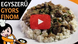 Stroganoff bélszín  Recept Videók [upl. by Janel154]