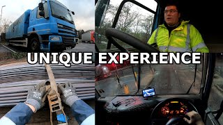 UNIQUE EXPERIENCE IN THIS HGV CLASS 2 POV DRIVING DAF CF VLOG [upl. by Prosser]