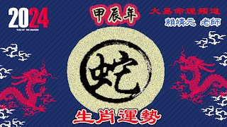 2024年 蛇 生肖運勢｜2024 生肖「蛇」 完整版｜2024年 运势 蛇｜甲辰年運勢 蛇 2024｜2024年运途 蛇｜ 蛇 生肖运程 2024｜大易命理頻道｜賴靖元 老師｜CC 字幕 [upl. by Lavelle862]