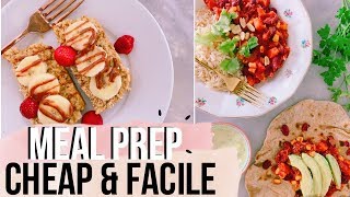 HEALTHY MEAL PREP  Spécial petits budgets et recettes faciles [upl. by Edita816]