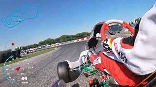 Pista Azzurra Jesolo Kart  Iame X30 Senior  Tony Kart [upl. by Seidel]