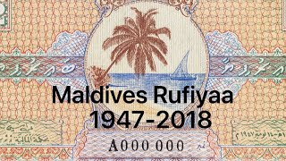 Maldives Rufiyaa Banknotes 19472018 ދިވެހި ރުފިޔާ [upl. by Clayson]