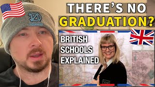 American Reacts to British Schools Explained [upl. by Siri601]