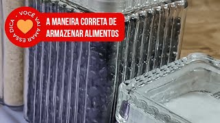 A maneira correta de armazenar alimentos shorts [upl. by Fitzhugh381]