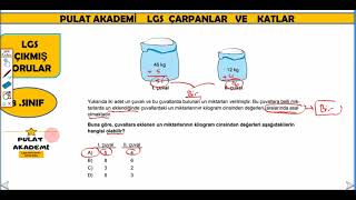 Çarpanlar ve Katlar LGS çıkmış soruları 2023 soruları dahil [upl. by Reuben914]