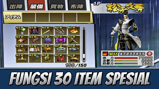 FUNGSI 30 ITEM SPESIAL  LENGKAP BESERTA PENJELASANNYA  BASARA 2 HEROES PS2 [upl. by Sloane160]