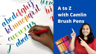 Beginner Brush Lettering  6 Tips for Neat Handlettering  How to Handletter [upl. by Alema26]