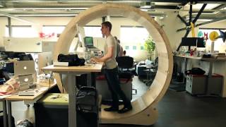 Hamster Wheel Standing Desk [upl. by Motch]